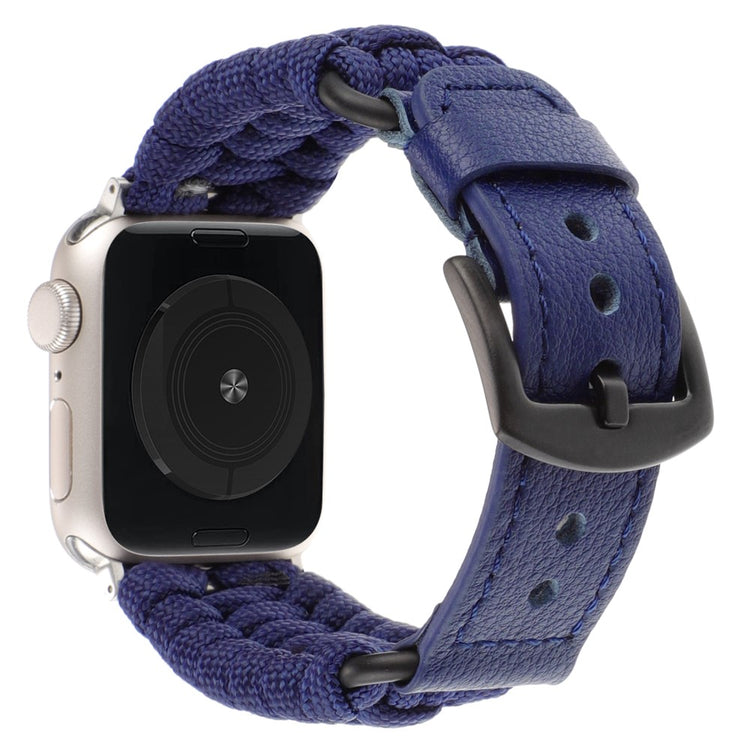Mega Elegant Ægte Læder Universal Rem passer til Apple Smartwatch - Blå#serie_3