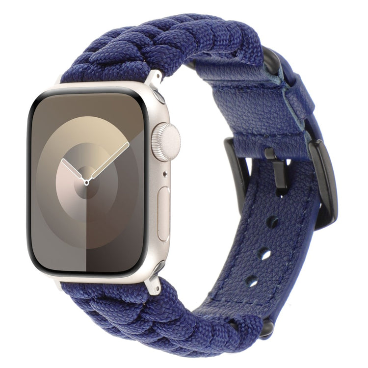 Mega Elegant Ægte Læder Universal Rem passer til Apple Smartwatch - Blå#serie_3