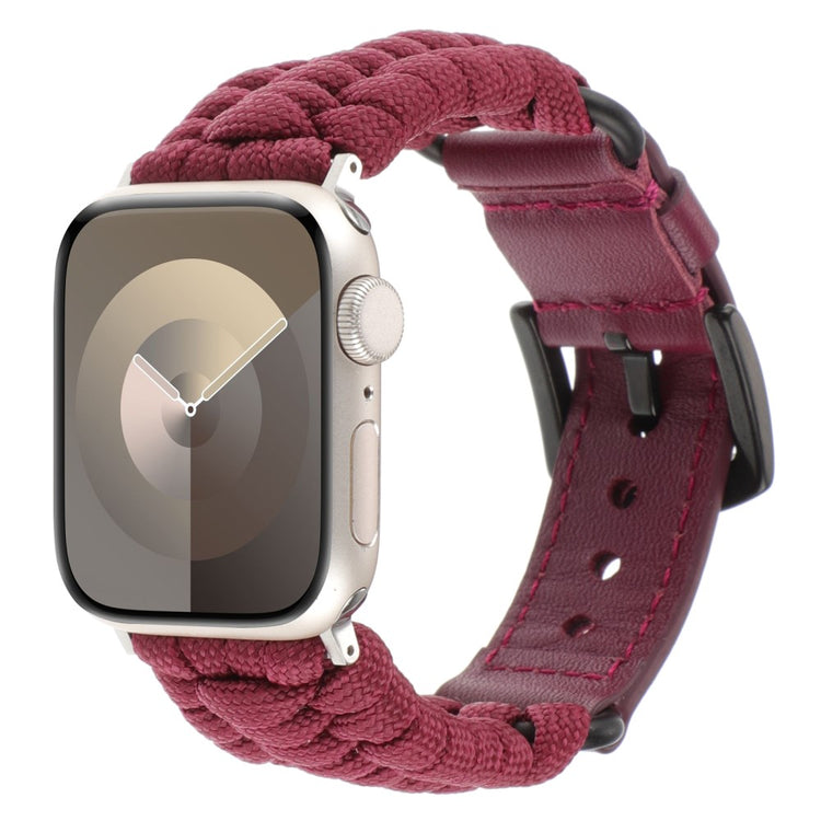 Mega Elegant Ægte Læder Universal Rem passer til Apple Smartwatch - Rød#serie_5
