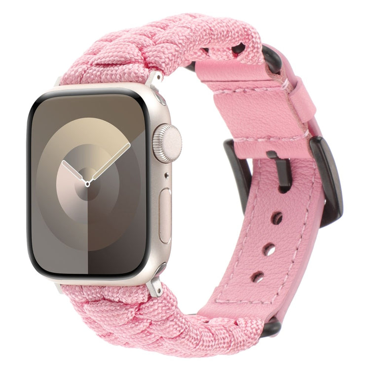 Mega Elegant Ægte Læder Universal Rem passer til Apple Smartwatch - Pink#serie_7