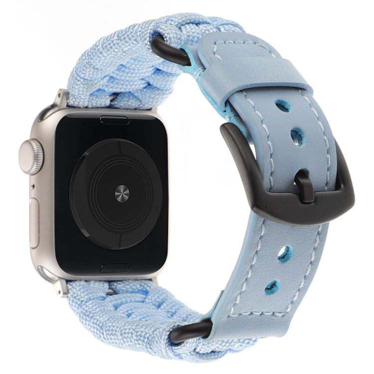 Mega Elegant Ægte Læder Universal Rem passer til Apple Smartwatch - Blå#serie_8