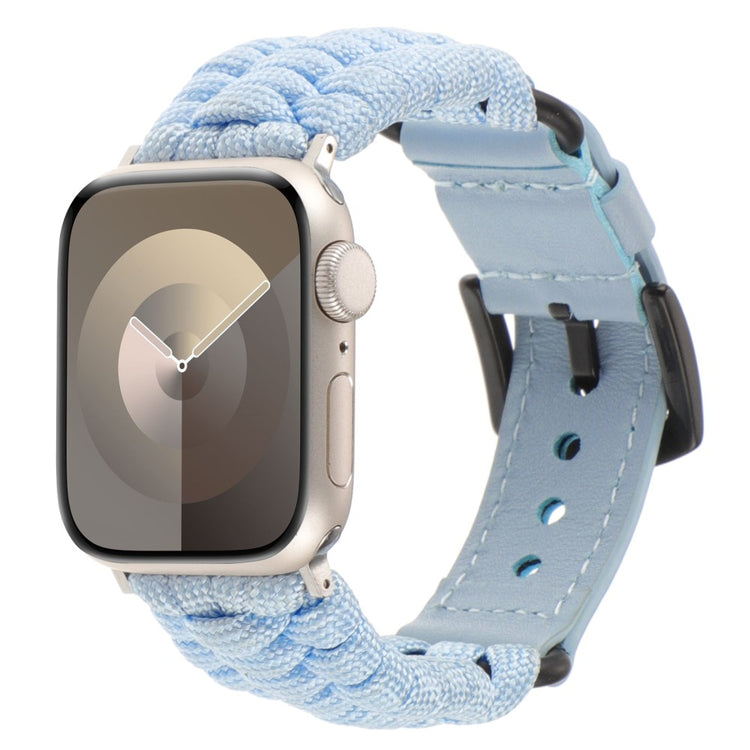 Mega Elegant Ægte Læder Universal Rem passer til Apple Smartwatch - Blå#serie_8