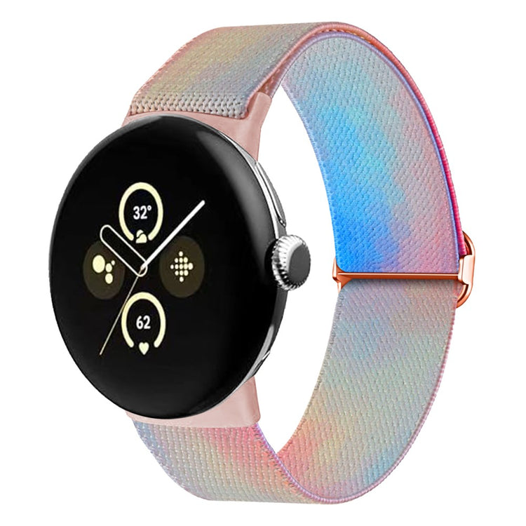 Nylon Universal Rem passer til Google Pixel Watch / Google Pixel Watch 2 - Brun#serie_3