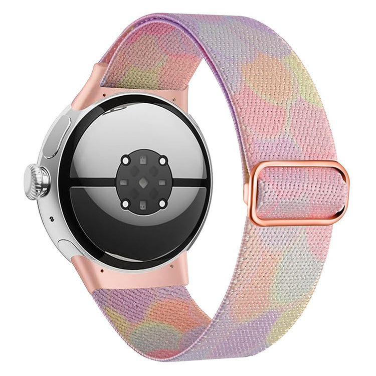 Nylon Universal Rem passer til Google Pixel Watch / Google Pixel Watch 2 - Pink#serie_4