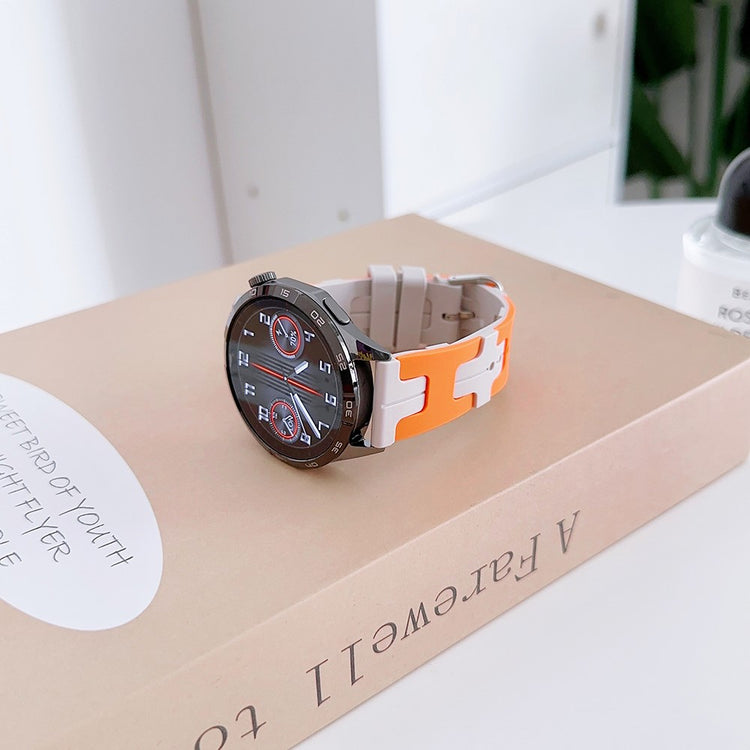 Rigtigt Nydelig Silikone Universal Rem passer til Smartwatch - Sølv#serie_2