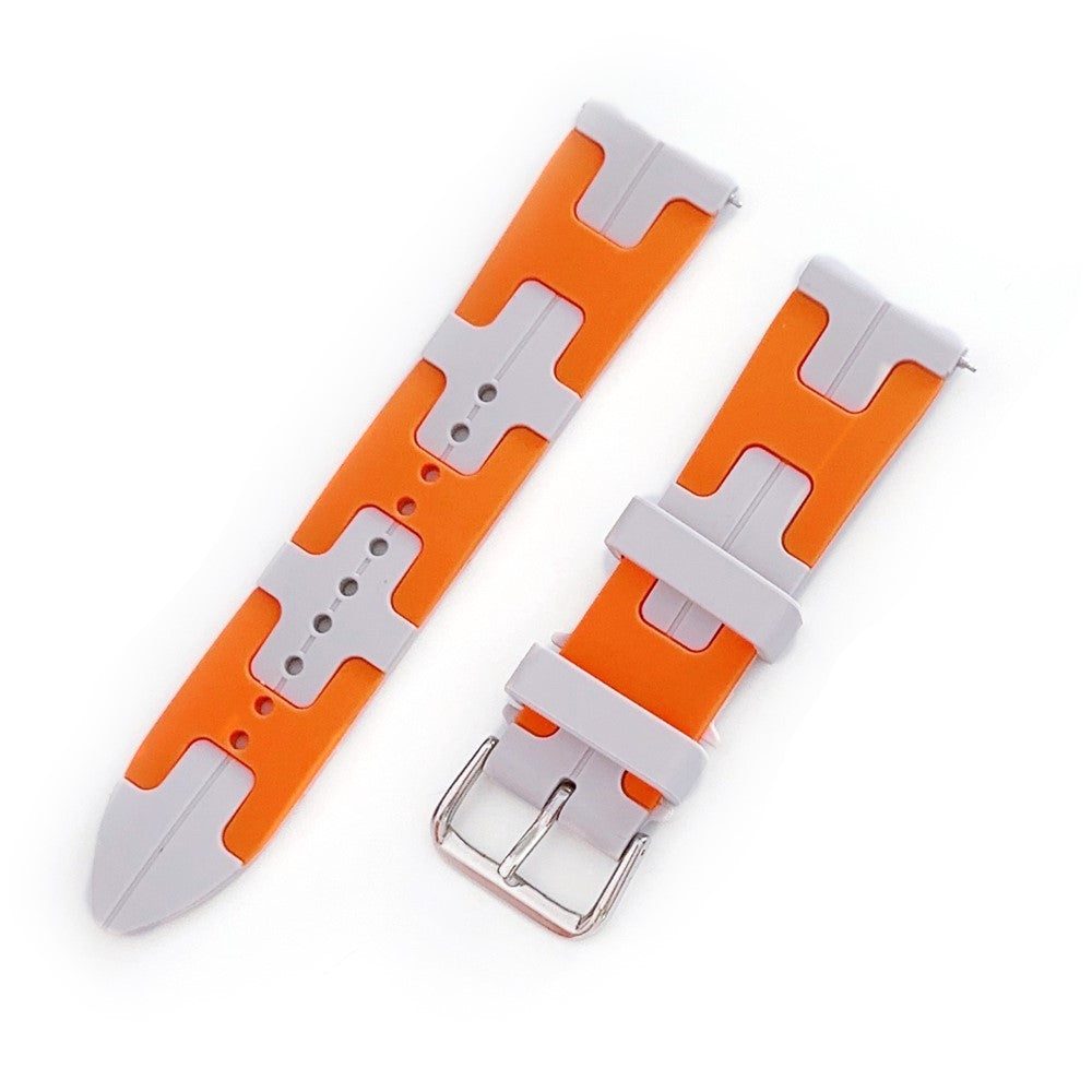 Rigtigt Nydelig Silikone Universal Rem passer til Smartwatch - Orange#serie_4