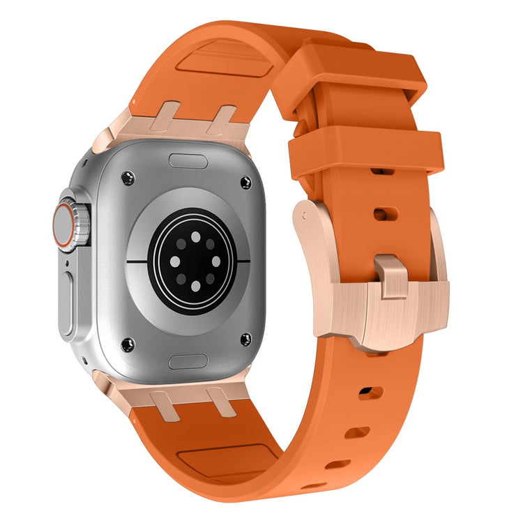 Mega Sejt Silikone Universal Rem passer til Apple Smartwatch - Orange#serie_12