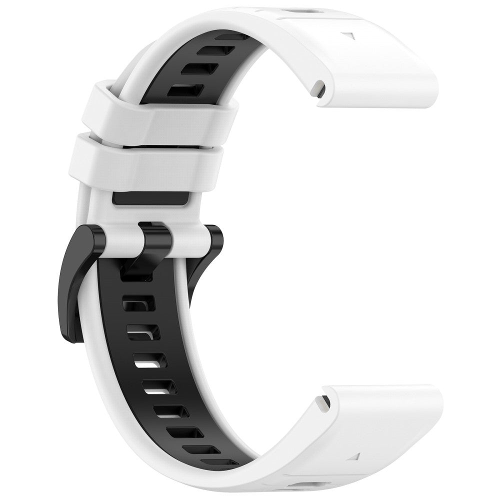 Super Pænt Silikone Universal Rem passer til Garmin Smartwatch - Hvid#serie_3