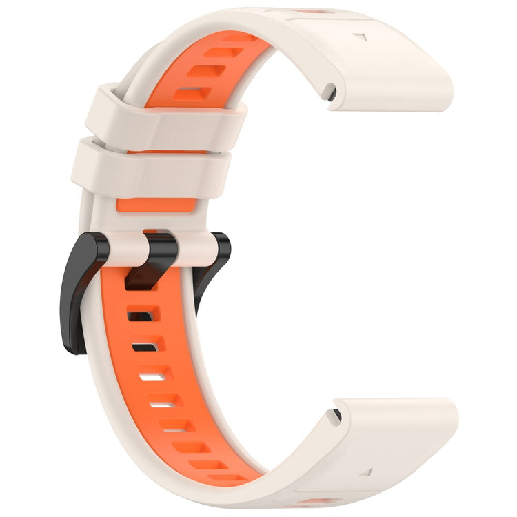 Super Pænt Silikone Universal Rem passer til Garmin Smartwatch - Orange#serie_10