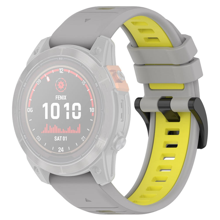 Rigtigt Kønt Silikone Universal Rem passer til Garmin Smartwatch - Sølv#serie_9