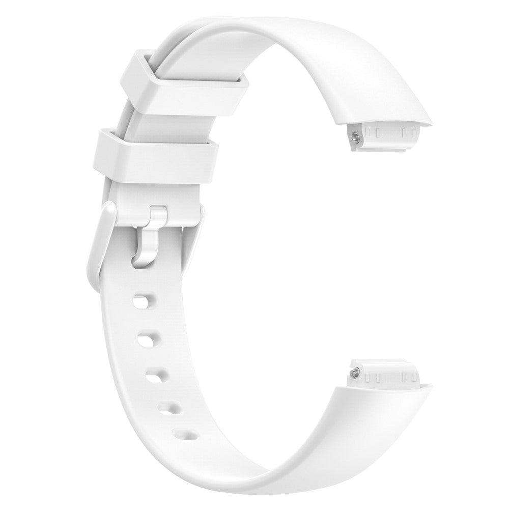 Super Fed Silikone Rem passer til Fitbit Inspire 3 - Hvid#serie_10