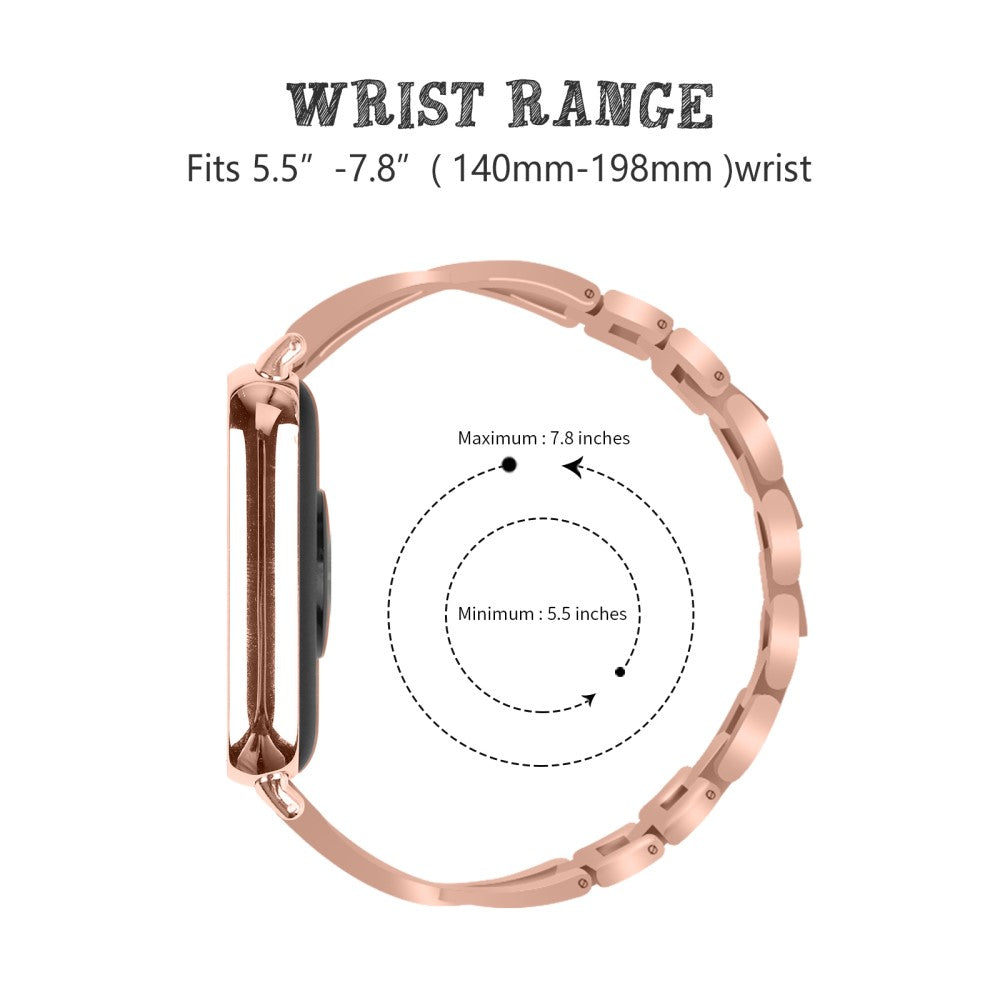 Mega Fantastisk Rhinsten Rem passer til Xiaomi Smart Band 8 Pro - Pink#serie_4