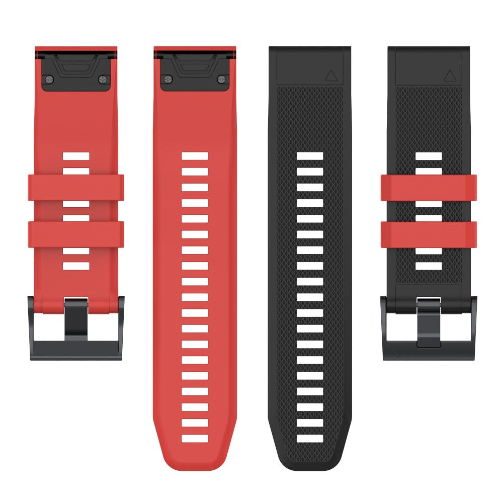 Vildt Fantastisk Silikone Universal Rem passer til Garmin Smartwatch - Rød#serie_4