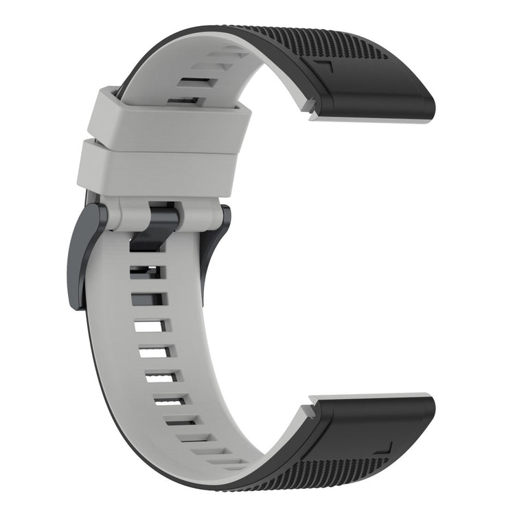Vildt Fantastisk Silikone Universal Rem passer til Garmin Smartwatch - Sølv#serie_5