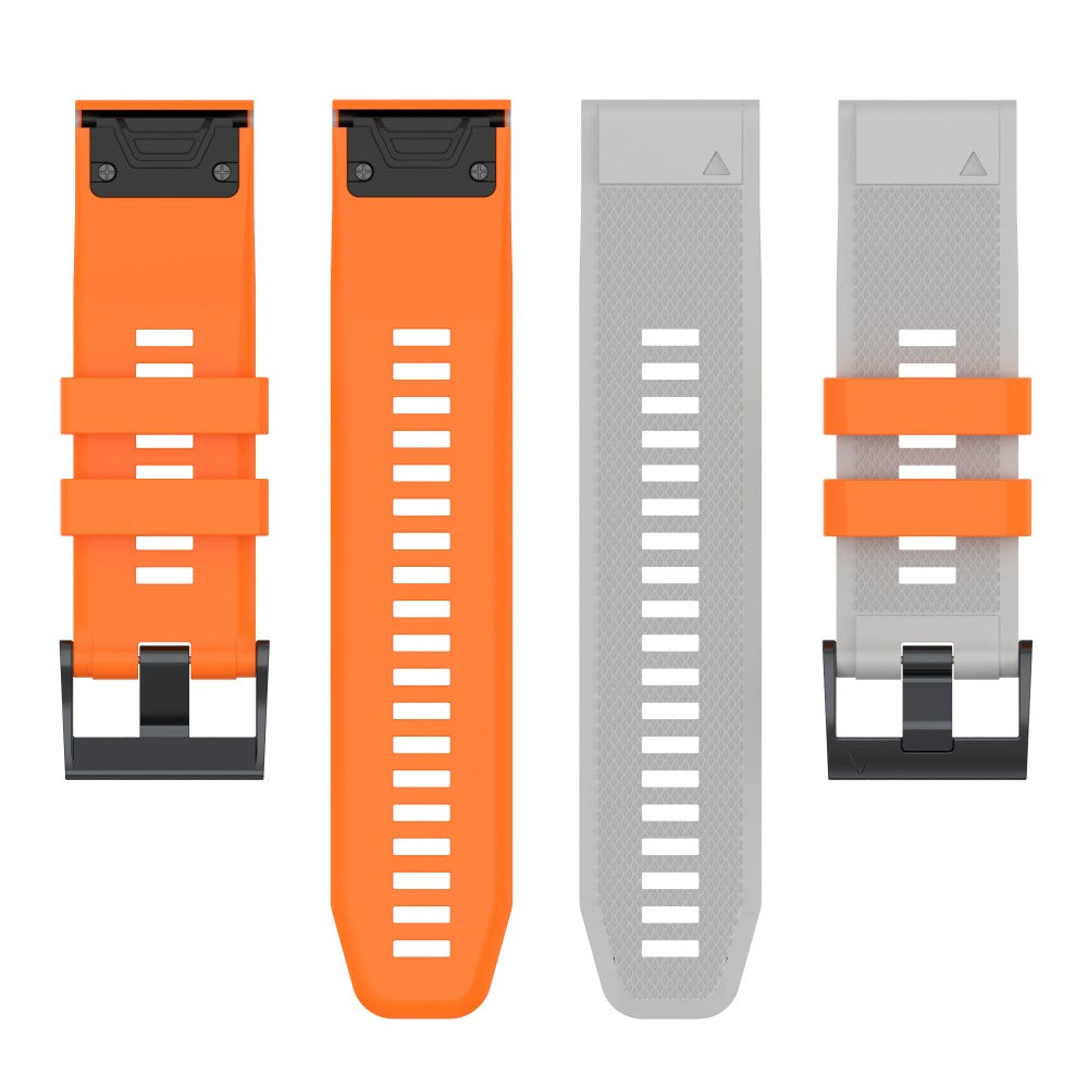 Vildt Fantastisk Silikone Universal Rem passer til Garmin Smartwatch - Orange#serie_10