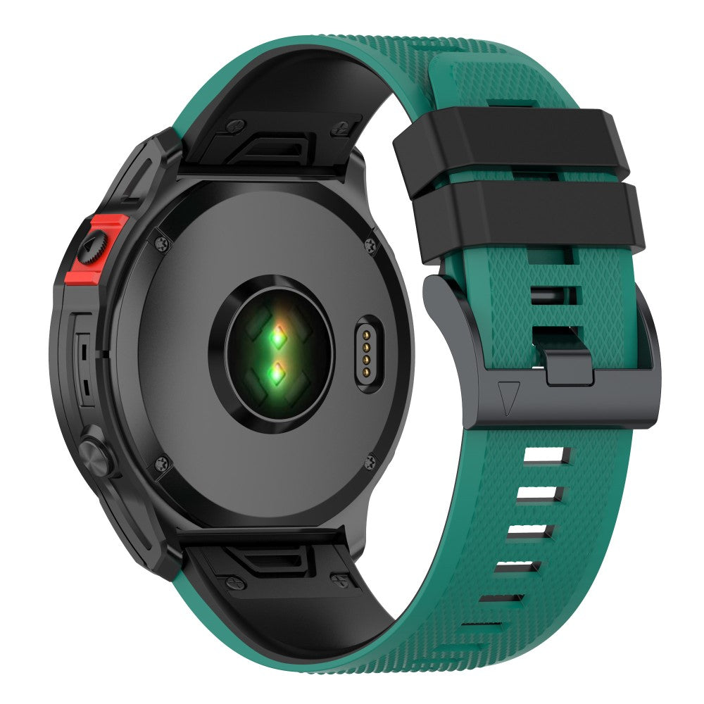 Vildt Fantastisk Silikone Universal Rem passer til Garmin Smartwatch - Grøn#serie_12