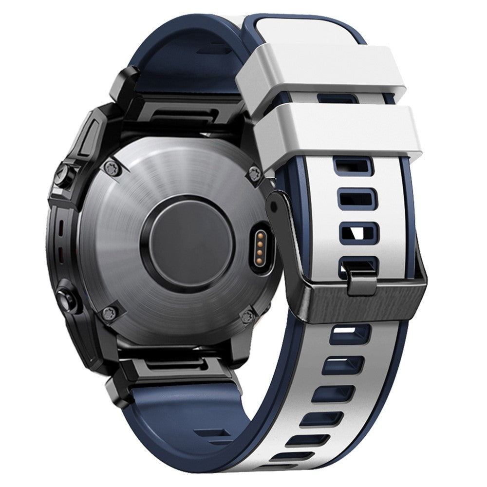 Vildt Rart Silikone Universal Rem passer til Garmin Smartwatch - Hvid#serie_2