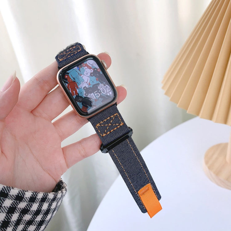 Komfortabel Nylon Universal Rem passer til Apple Smartwatch - Blå#serie_1