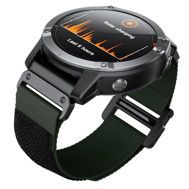 Vildt Fantastisk Nylon Universal Rem passer til Garmin Smartwatch - Grøn#serie_2