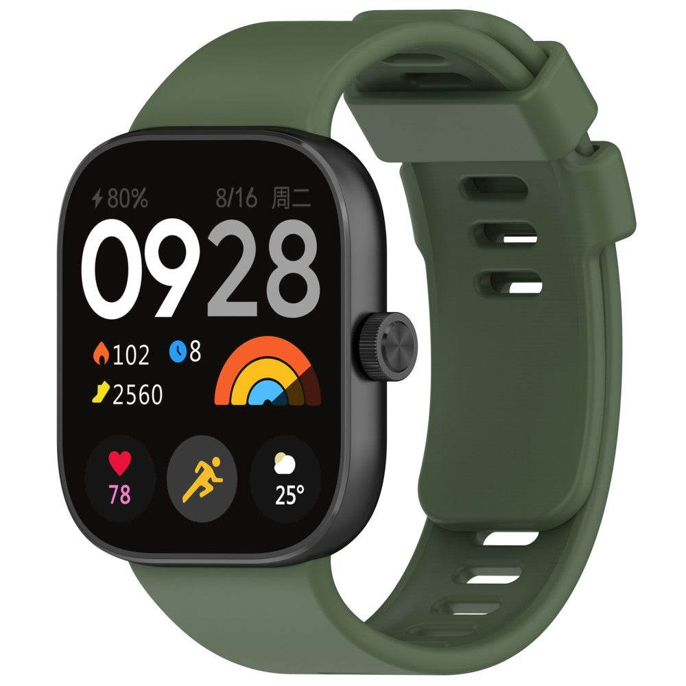 Silikone Universal Rem passer til Xiaomi Redmi Watch 4 / Xiaomi Band 8 Pro - Grøn#serie_2