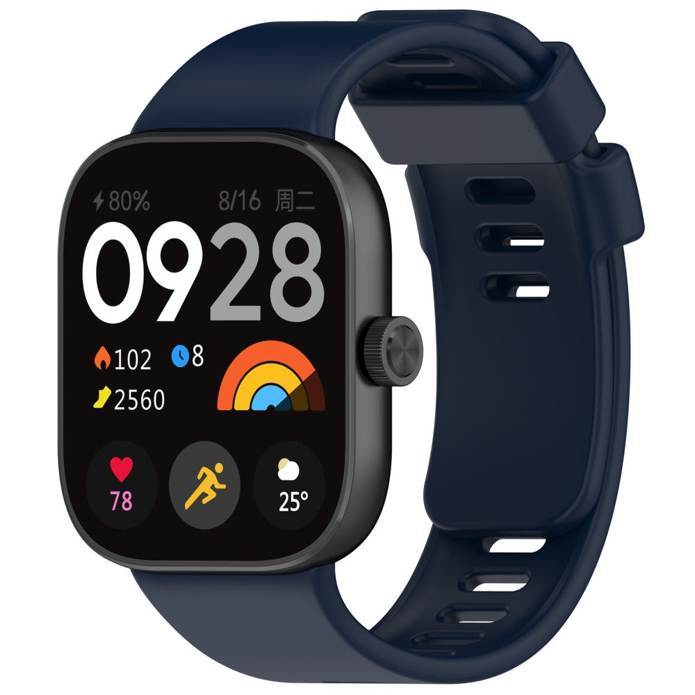 Silikone Universal Rem passer til Xiaomi Redmi Watch 4 / Xiaomi Band 8 Pro - Blå#serie_9