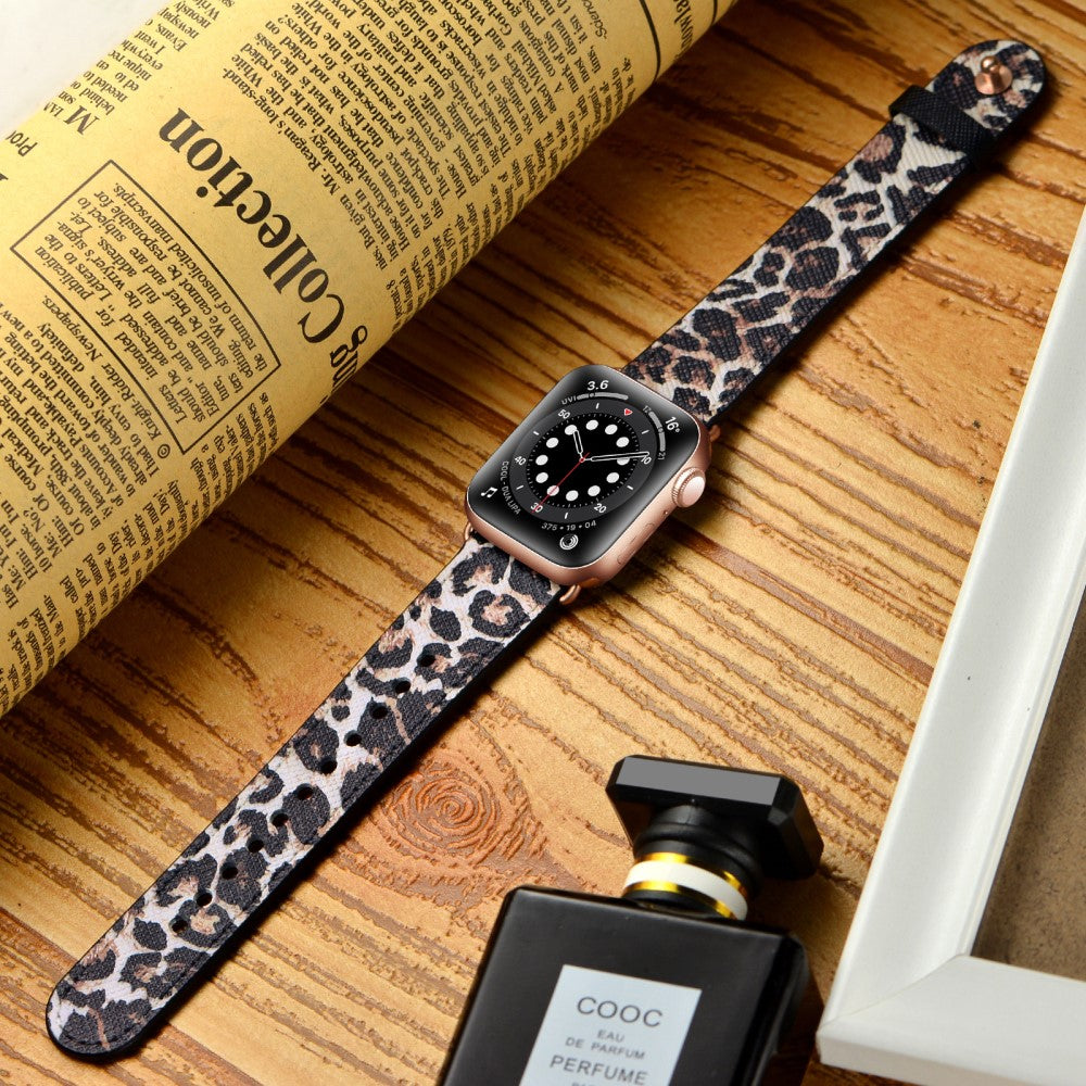Meget Sejt Ægte Læder Universal Rem passer til Apple Smartwatch - Brun#serie_1