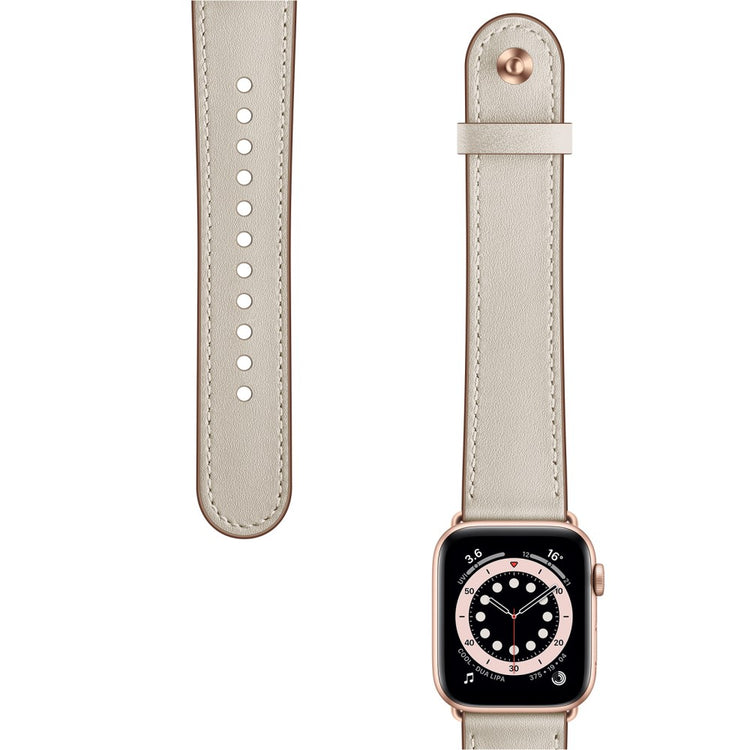 Meget Sejt Ægte Læder Universal Rem passer til Apple Smartwatch - Brun#serie_7