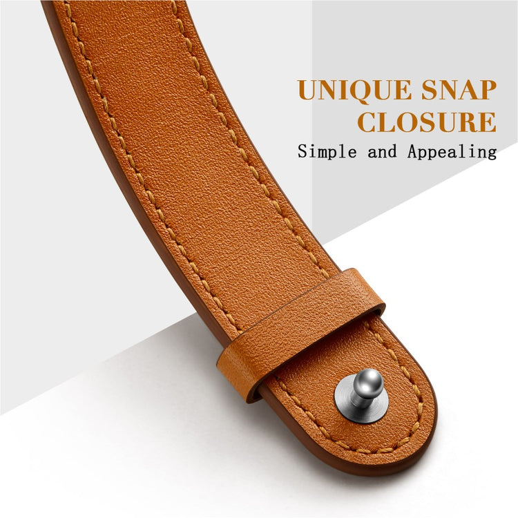 Meget Sejt Ægte Læder Universal Rem passer til Apple Smartwatch - Brun#serie_11