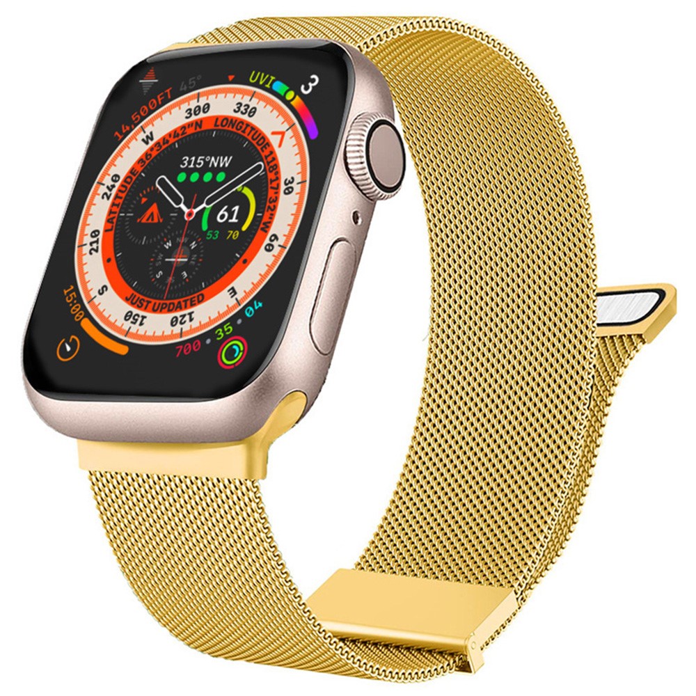 Super Elegant Metal Universal Rem passer til Apple Smartwatch - Guld#serie_3