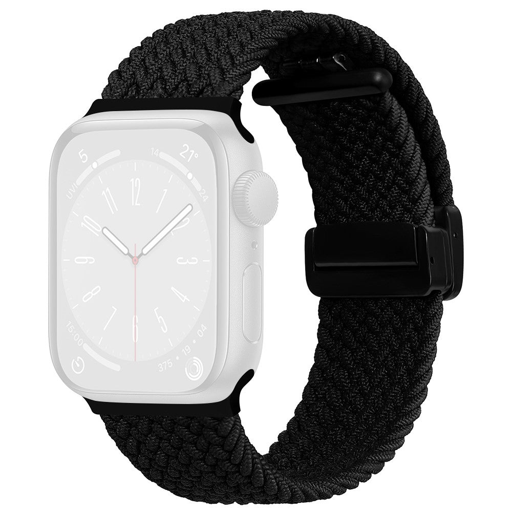 Meget Fantastisk Nylon Universal Rem passer til Apple Smartwatch - Sort#serie_1