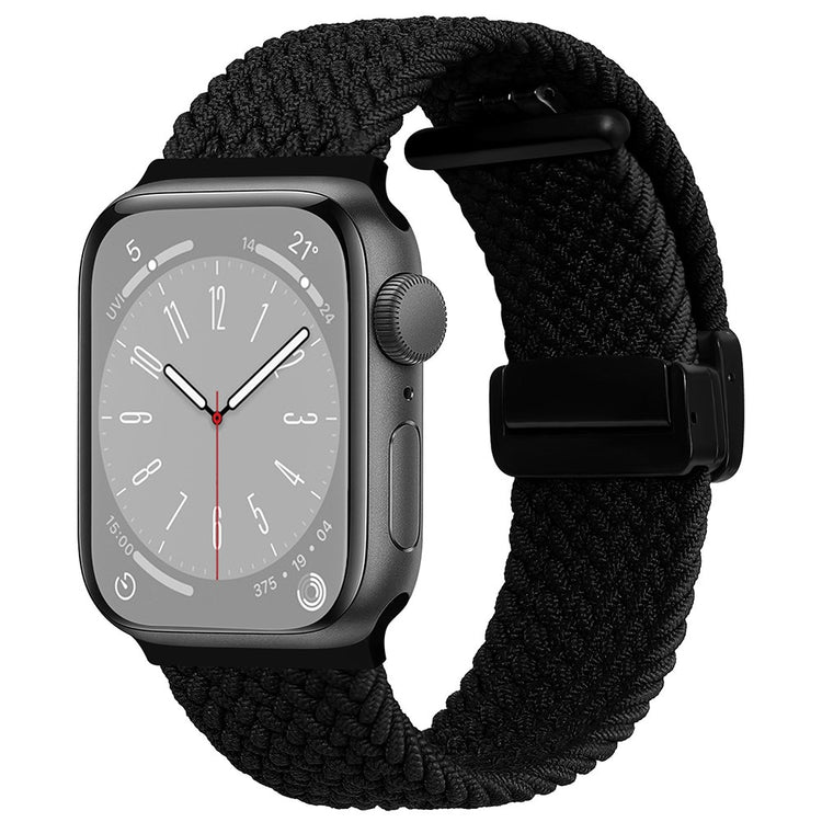 Meget Fantastisk Nylon Universal Rem passer til Apple Smartwatch - Sort#serie_1
