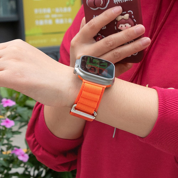 Vildt Fint Nylon Universal Rem passer til Apple Smartwatch - Rød#serie_1