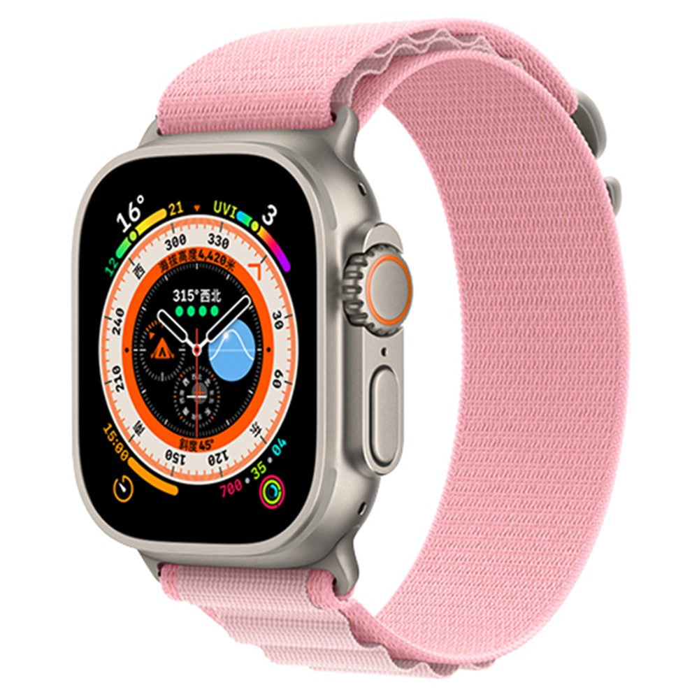 Vildt Fint Nylon Universal Rem passer til Apple Smartwatch - Pink#serie_6