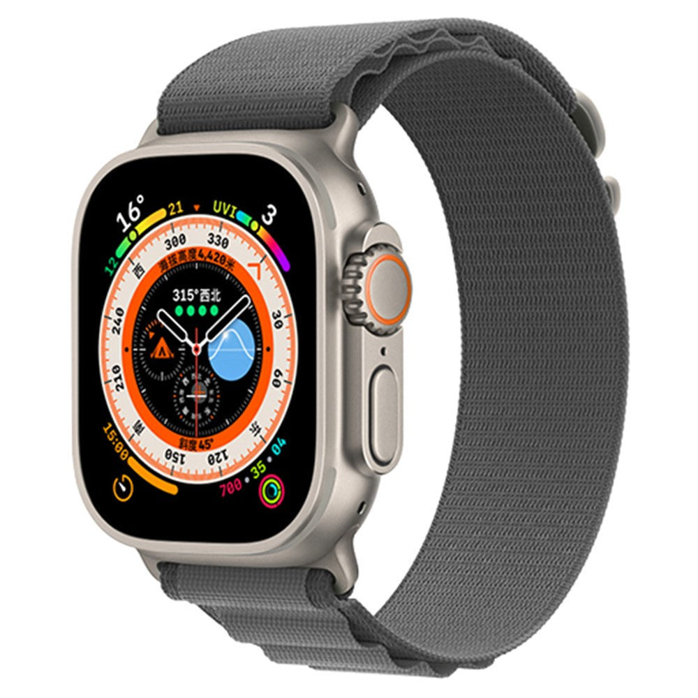Vildt Fint Nylon Universal Rem passer til Apple Smartwatch - Sølv#serie_18