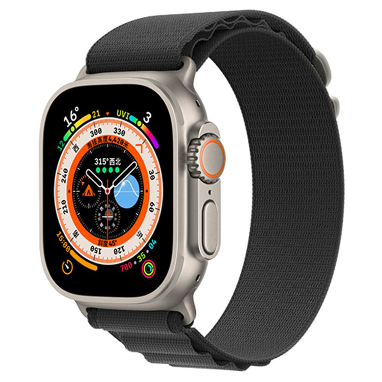 Vildt Fint Nylon Universal Rem passer til Apple Smartwatch - Sølv#serie_20