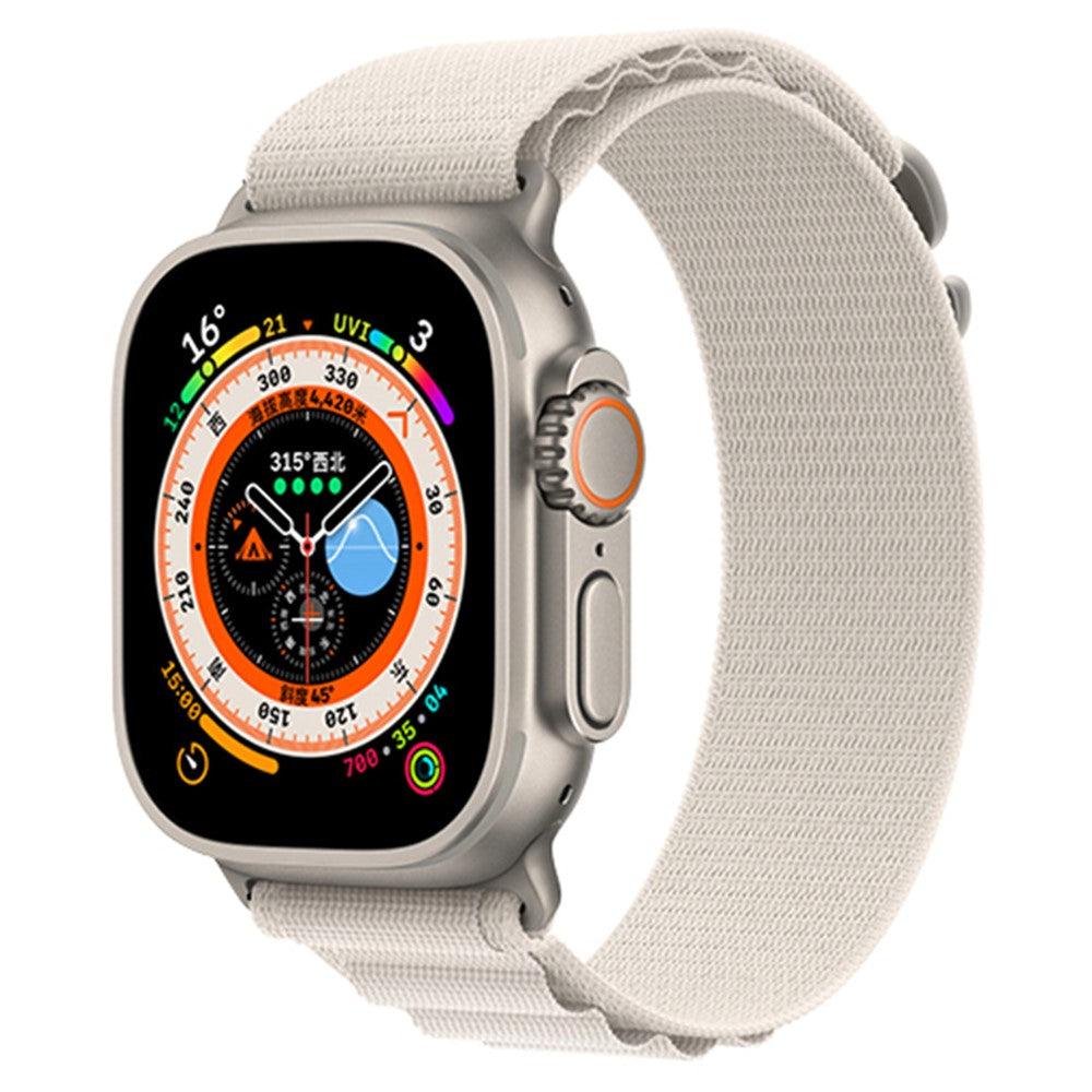 Vildt Fint Nylon Universal Rem passer til Apple Smartwatch - Hvid#serie_23