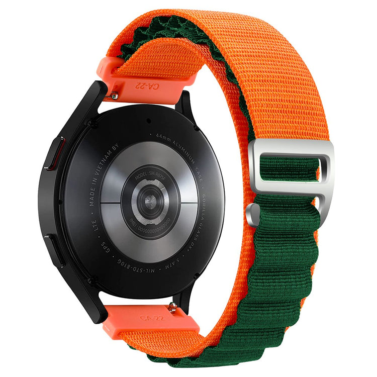 Meget Holdbart Nylon Universal Rem passer til Smartwatch - Orange#serie_5