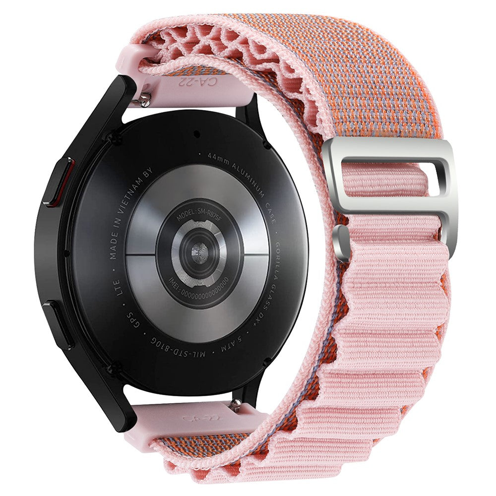 Meget Holdbart Nylon Universal Rem passer til Smartwatch - Pink#serie_7