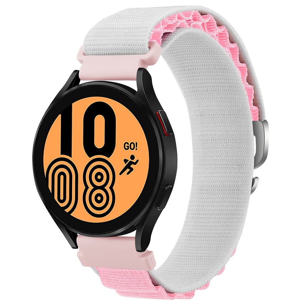 Meget Holdbart Nylon Universal Rem passer til Smartwatch - Pink#serie_15