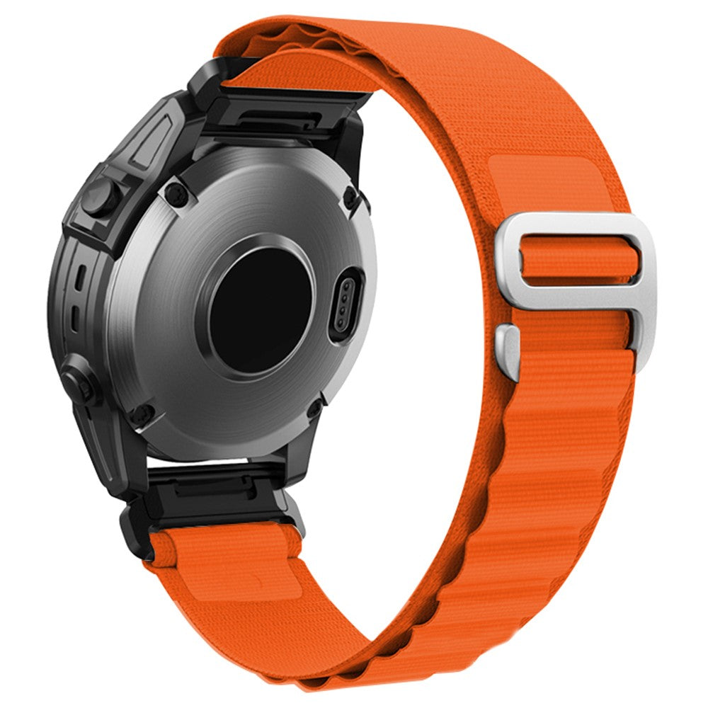 Meget Hårdfør Nylon Universal Rem passer til Garmin Smartwatch - Orange#serie_2