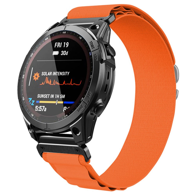 Meget Hårdfør Nylon Universal Rem passer til Garmin Smartwatch - Orange#serie_2