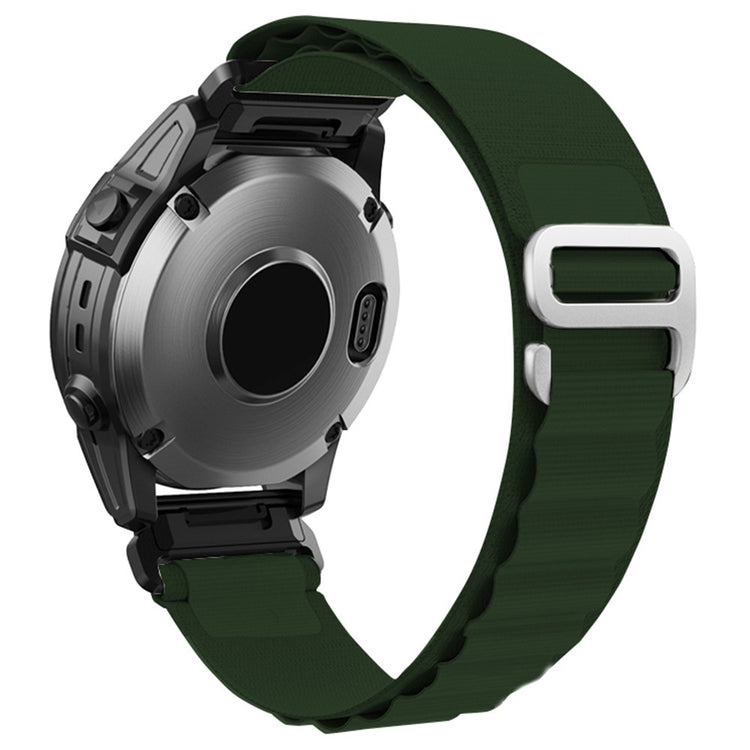 Meget Hårdfør Nylon Universal Rem passer til Garmin Smartwatch - Grøn#serie_7