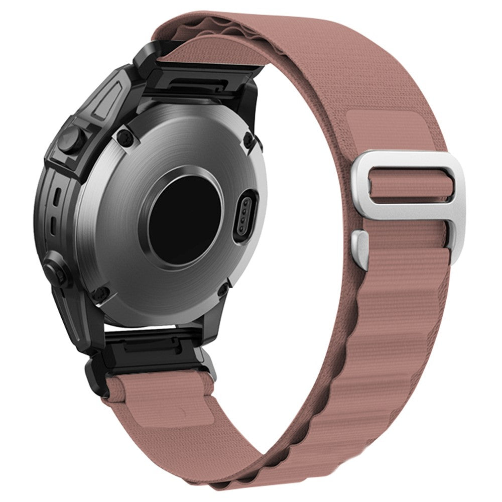 Meget Hårdfør Nylon Universal Rem passer til Garmin Smartwatch - Pink#serie_9