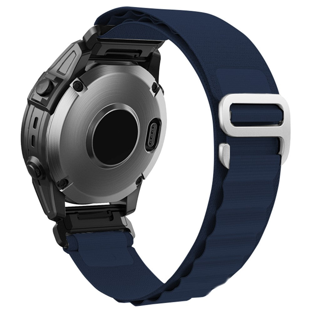 Meget Hårdfør Nylon Universal Rem passer til Garmin Smartwatch - Blå#serie_13