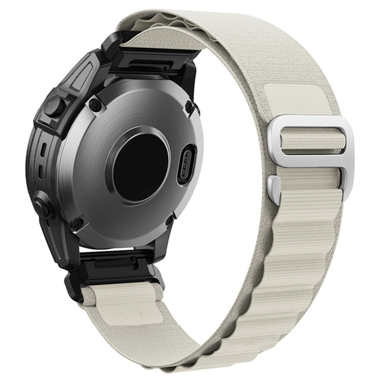 Meget Hårdfør Nylon Universal Rem passer til Garmin Smartwatch - Hvid#serie_15