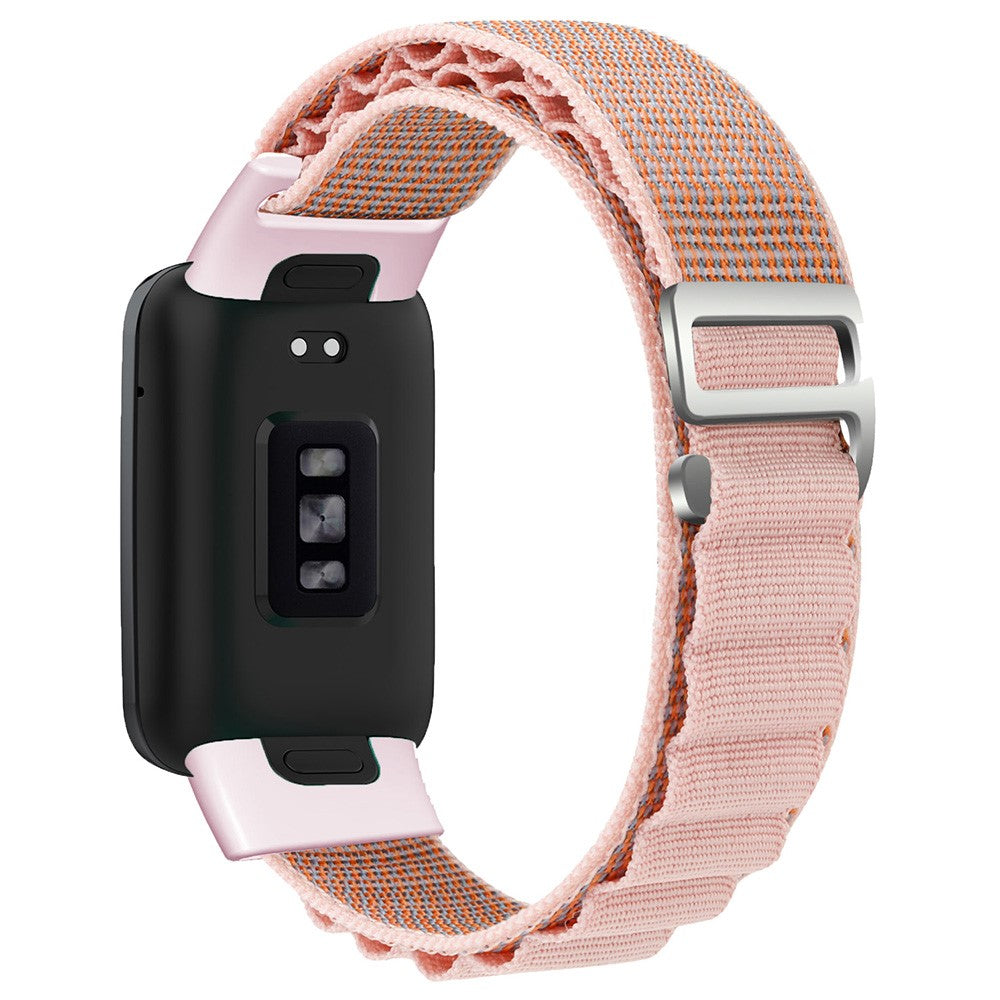 Mega Fint Nylon Rem passer til Xiaomi Mi Band 7 Pro - Pink#serie_3