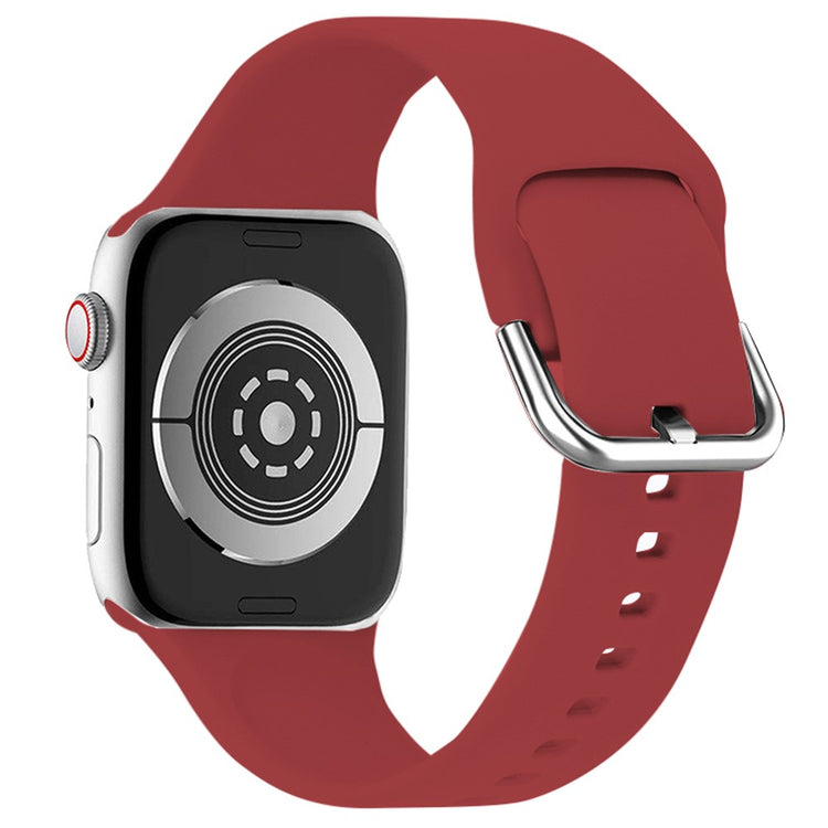 Mega Fint Silikone Universal Rem passer til Apple Smartwatch - Rød#serie_4