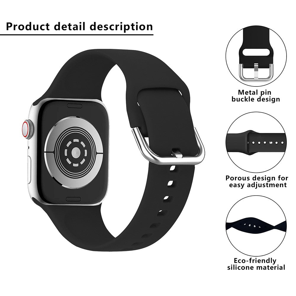 Mega Fint Silikone Universal Rem passer til Apple Smartwatch - Rød#serie_4