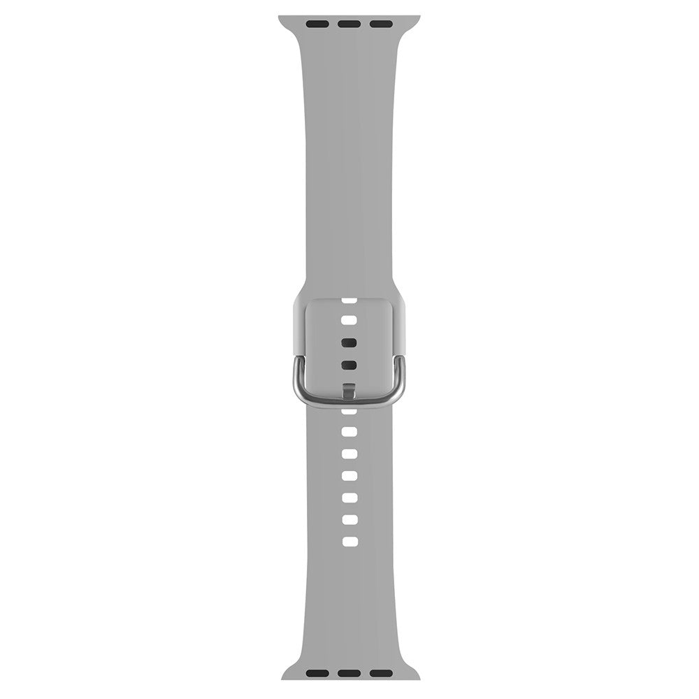 Mega Fint Silikone Universal Rem passer til Apple Smartwatch - Sølv#serie_6