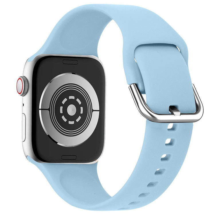 Mega Fint Silikone Universal Rem passer til Apple Smartwatch - Blå#serie_9